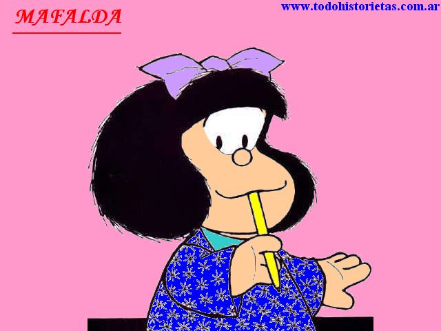 Dibujos de Mafalda a colores - Imagui
